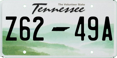 TN license plate Z6249A