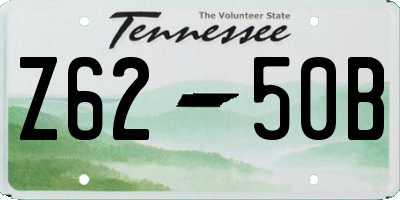 TN license plate Z6250B