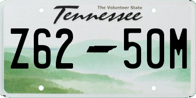 TN license plate Z6250M