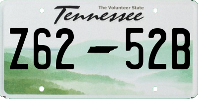 TN license plate Z6252B