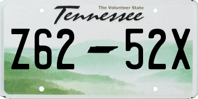 TN license plate Z6252X