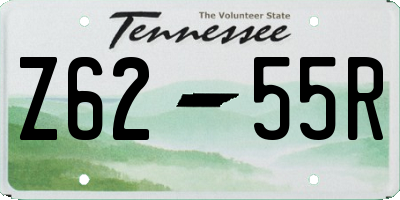 TN license plate Z6255R