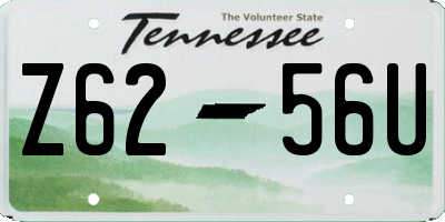 TN license plate Z6256U