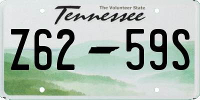 TN license plate Z6259S
