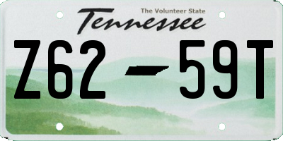 TN license plate Z6259T
