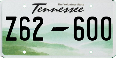TN license plate Z6260O