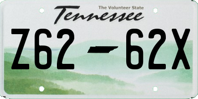 TN license plate Z6262X