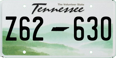 TN license plate Z6263O
