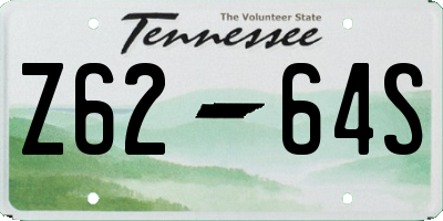 TN license plate Z6264S