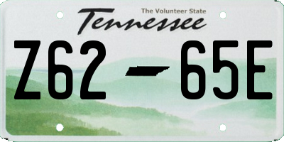 TN license plate Z6265E