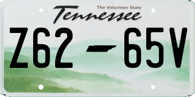 TN license plate Z6265V