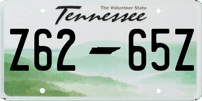 TN license plate Z6265Z