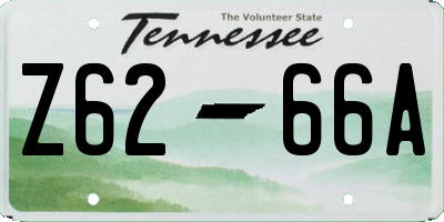 TN license plate Z6266A