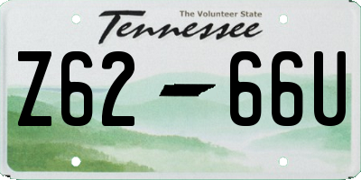 TN license plate Z6266U