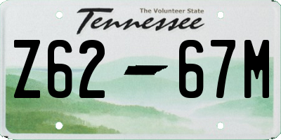 TN license plate Z6267M