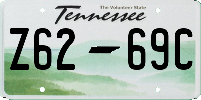 TN license plate Z6269C