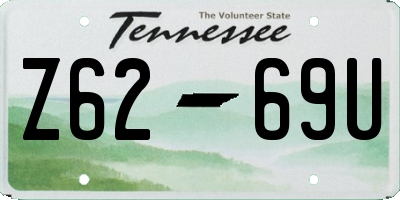 TN license plate Z6269U