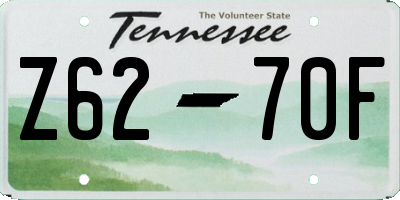 TN license plate Z6270F