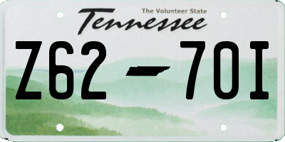 TN license plate Z6270I