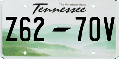 TN license plate Z6270V