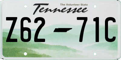 TN license plate Z6271C
