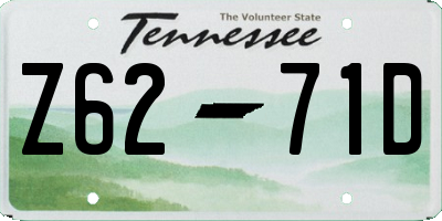 TN license plate Z6271D