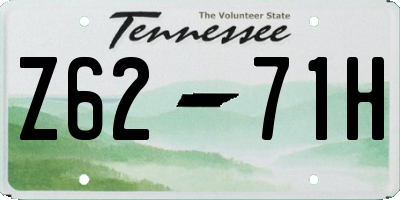 TN license plate Z6271H