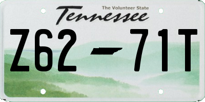 TN license plate Z6271T