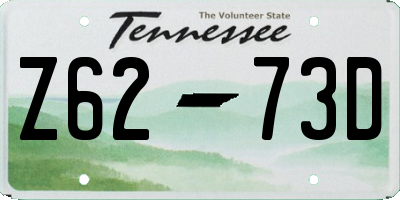 TN license plate Z6273D