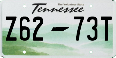 TN license plate Z6273T