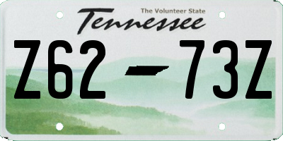 TN license plate Z6273Z
