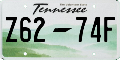 TN license plate Z6274F
