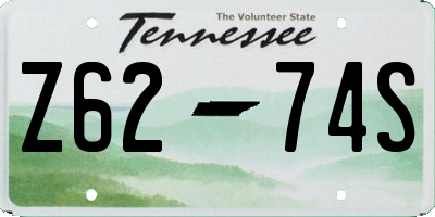 TN license plate Z6274S