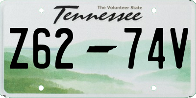 TN license plate Z6274V