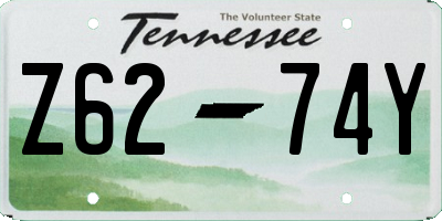 TN license plate Z6274Y