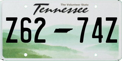 TN license plate Z6274Z