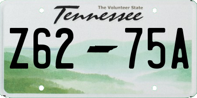 TN license plate Z6275A