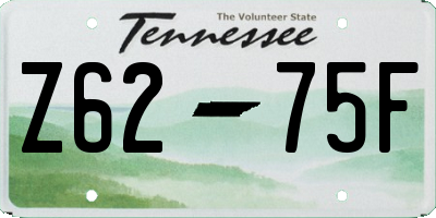 TN license plate Z6275F