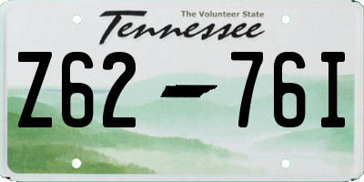 TN license plate Z6276I