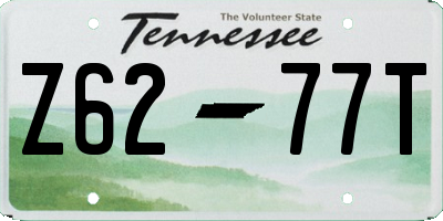 TN license plate Z6277T