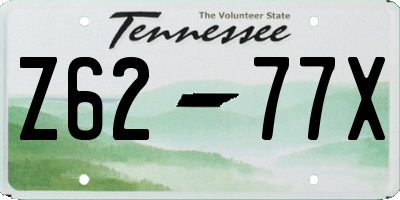 TN license plate Z6277X