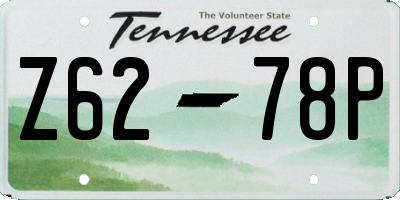 TN license plate Z6278P