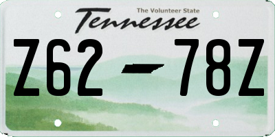 TN license plate Z6278Z