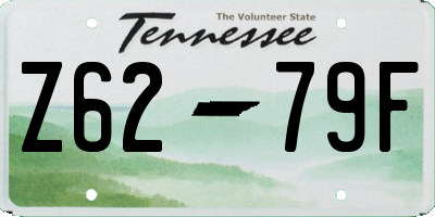 TN license plate Z6279F