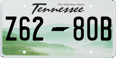 TN license plate Z6280B