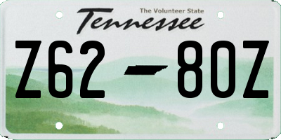 TN license plate Z6280Z