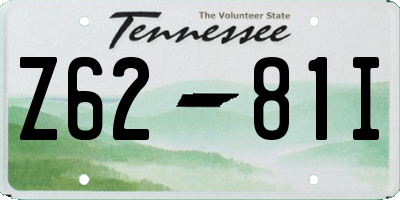 TN license plate Z6281I