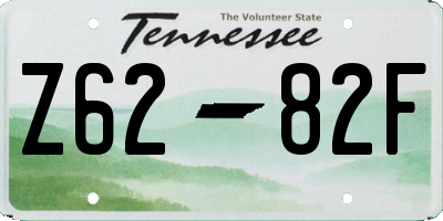 TN license plate Z6282F