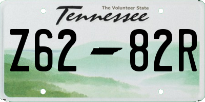 TN license plate Z6282R