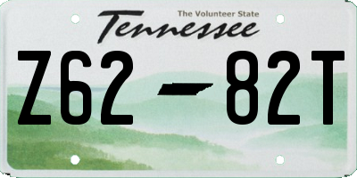TN license plate Z6282T